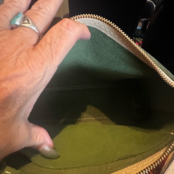 Portland Leather Suede Crossbody Purse - Picture 3 of 6